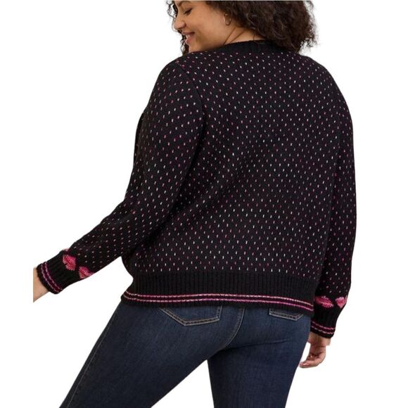 Torrid Cardigan Drop Shoulder V-Neck Button Front Sweater Plus Size 5 - Picture 2 of 10